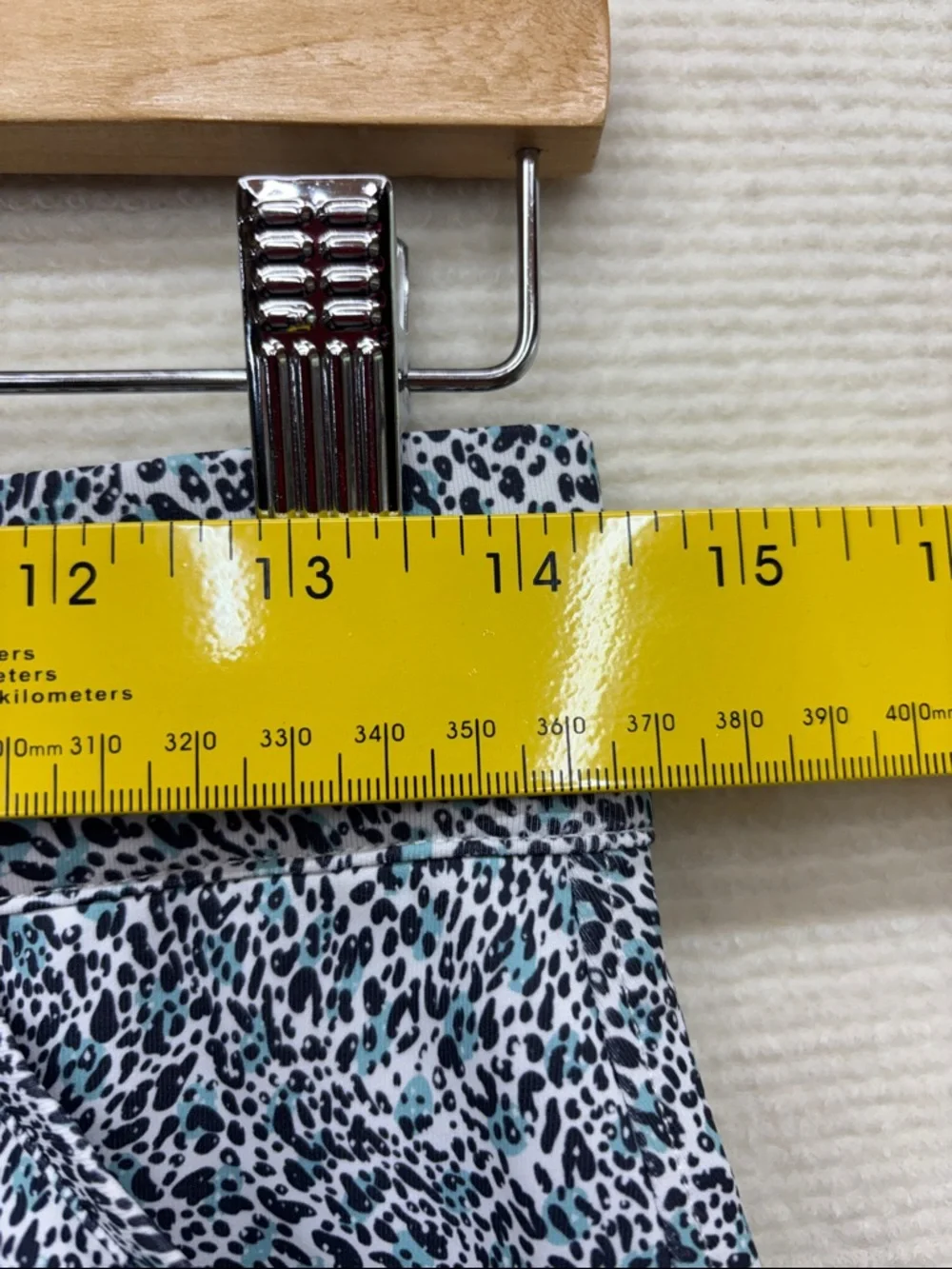 Peter MILLAR | Speckle Mini Skort teal black & White small 18”